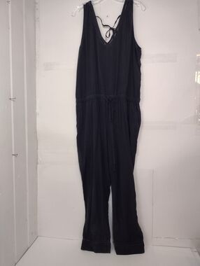 Cloth & Stone Women's Sleeveless Black Women's Jumpsuit with Drawstring Waist
